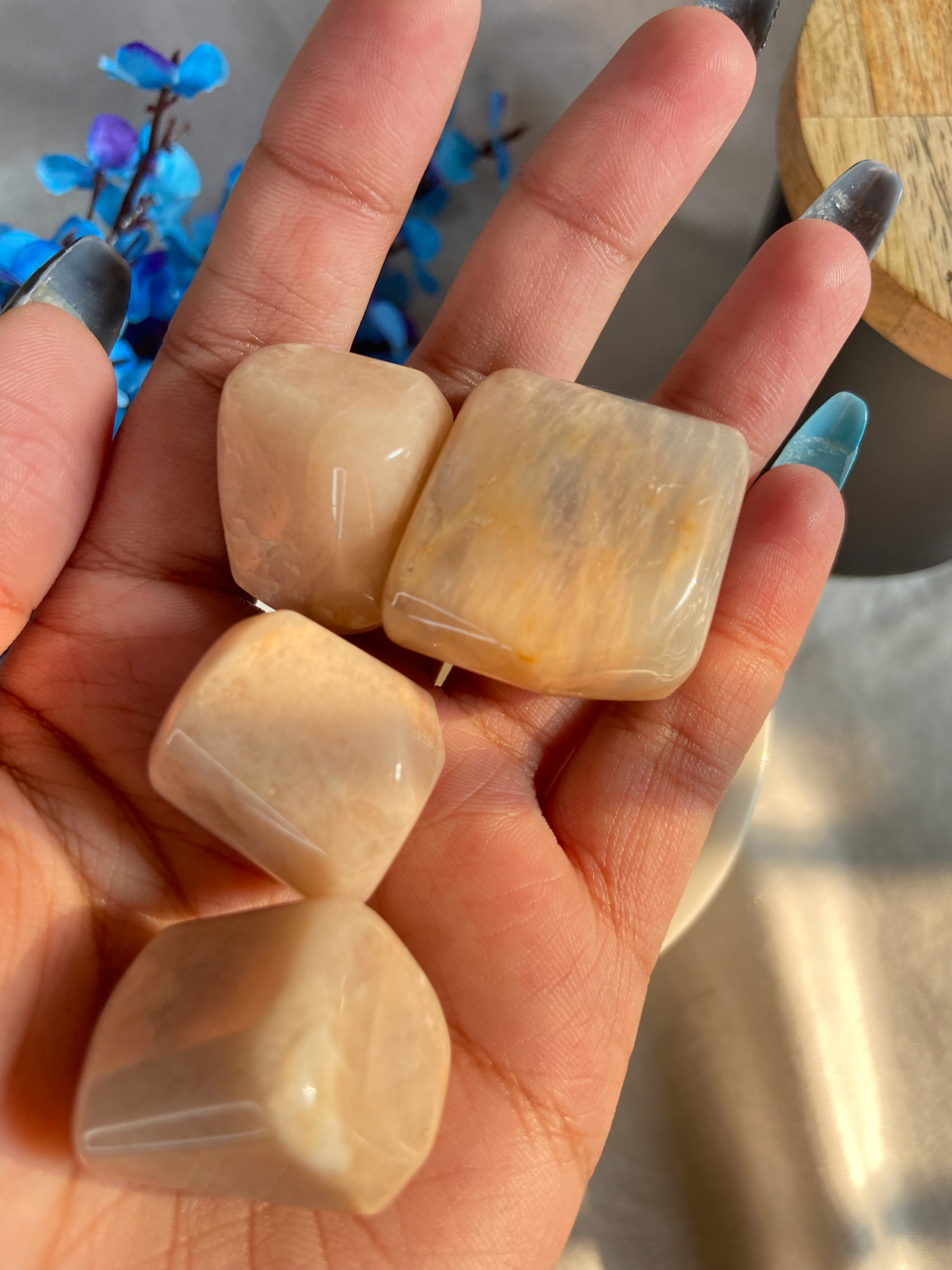 Peach Moonstone Tumbles