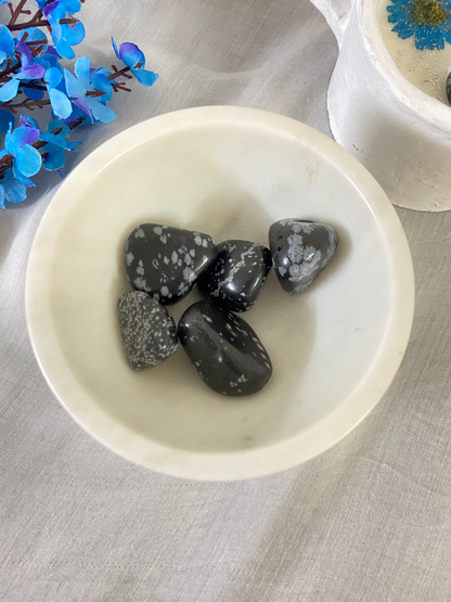 Snowflake Obsidian Tumbles