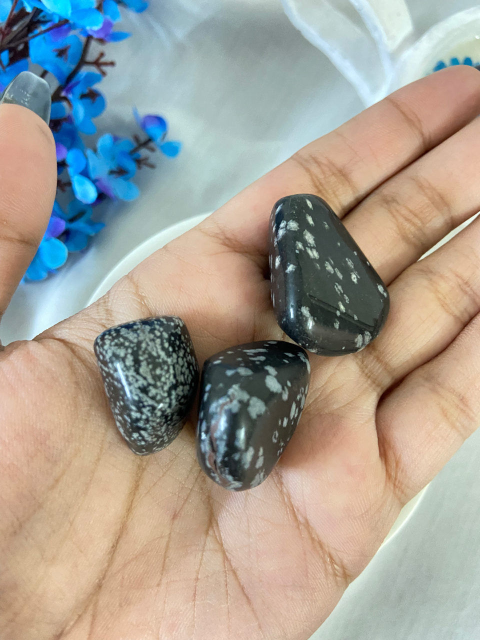 Snowflake Obsidian Tumbles